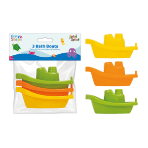 1ST STEPS - 3 BATH BOATS 10.5x5x3.5CM