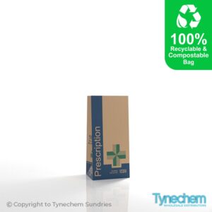 BAGS KRAFT©- NHS PRESCRIPTION 5x3.5x9.75"