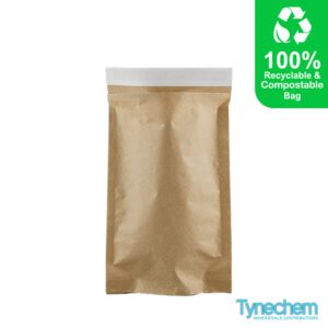 PHARMACY MAILING BAG 180x60x270+35MM Lip 80gsm