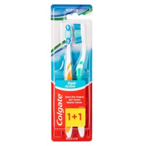 COLGATE TOOTHBRUSH TRIPLE ACTION 2PK