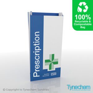 BAGS© - NHS DISPENSING SATCHEL 48gsm 9x3x16"