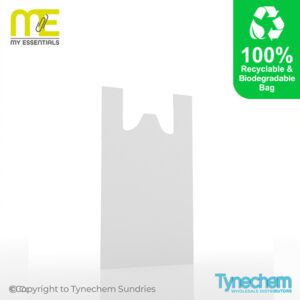 BAGS© - WHITE VEST CARRIERS 10x15x18"