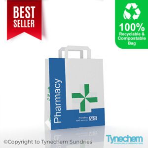BAGS© - NHS CARRIER (PAPER TAPE)9.75x5.5x11.75"
