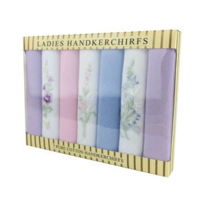 7 Pack Assorted Ladies Hankies