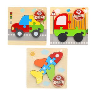Wood Vehicle Puzzle