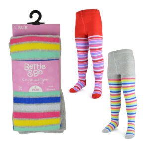 Girls Striped Design Tights