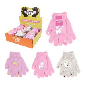 Girls Thermal Magic Gripper Gloves In CDU