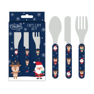 Santa & Friends Kids Cutlery Set