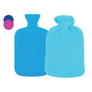 Fleece Bright Covered Hot Water Bottle 2L