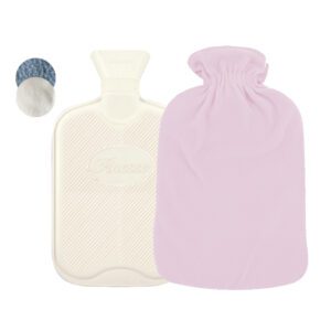 Fleece Neutrals Covered Hot Water Bottle 2L