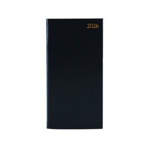 2026 Slim Desk Diary Week To View Black