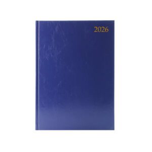 2026 Desk Diary Week To View A5 Blue