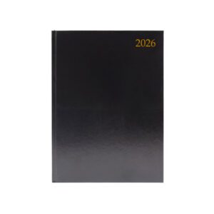 2026 Desk Diary Week To View A5 Black