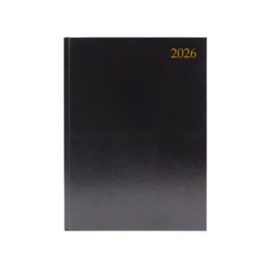 2026 Appointment Desk Diary Day To View A5 Black