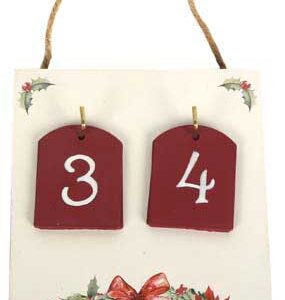 Berry Wreath - Sleeps Till Xmas Plaque